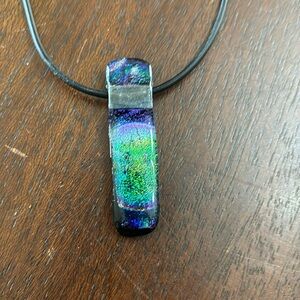 Fused glass pendant